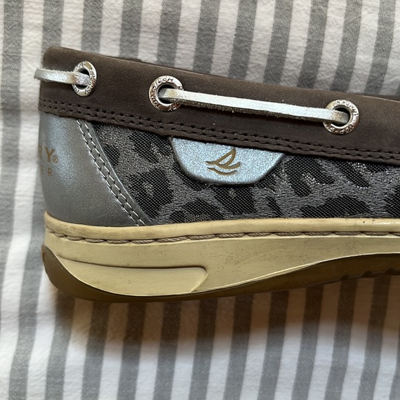 Sperry Topsider Angelfish Leopard Jaquard Boat Shoes - Picture 8 of 9